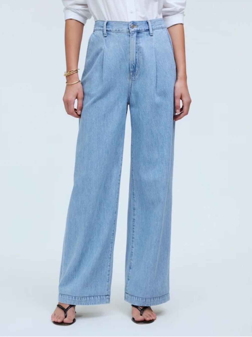 Madewell Light Blue The Harlow High Waist Wide Leg Jeans size 29